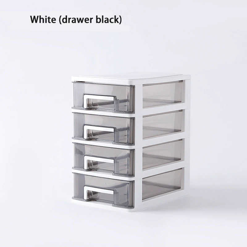 Прозрачная настольная коробка для хранения маленький ящик настольный шкаф