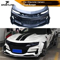 pp front bumper with lip spoiler for chevrolet camaro 2016 2018 front bumper lip spoiler guard spoiler splitters body kits