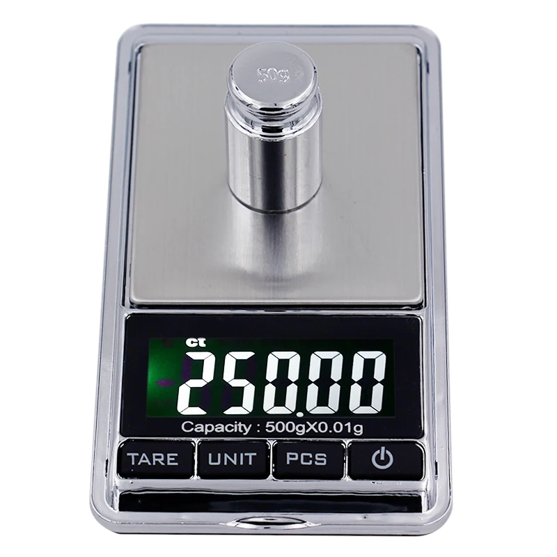 

Lcd Electronic Jewelry Scale Balance Gram Scale 500g / 0.01g Accuracy for Gold Precision Mini Pocket Scale Kitchen Weight Scale