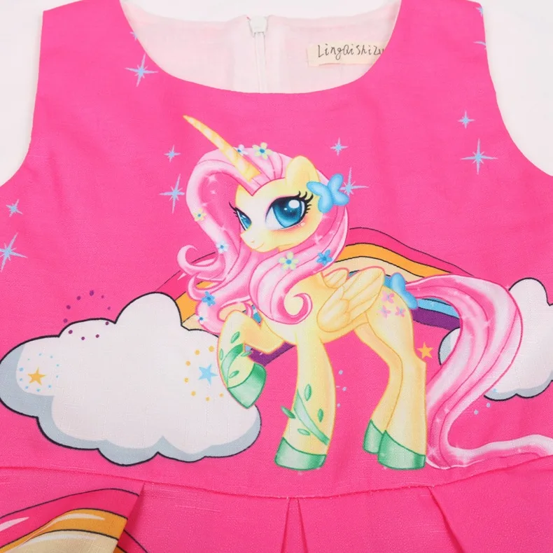 С рисунком из мультфильма Мой маленький Платье для маленьких девочек костюм