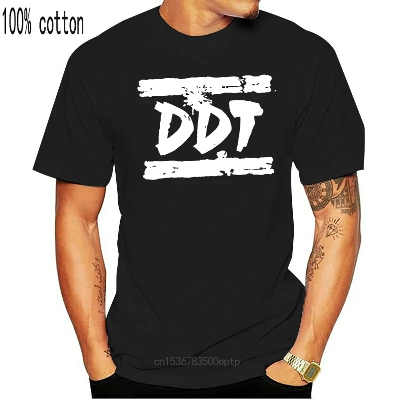 

New 2021 Ddt Tee Russian Band Logo Merchandise For Men Short Sleeve Crewneck Cotton Custom Boyfriend Basic Tees Shirt Big Size