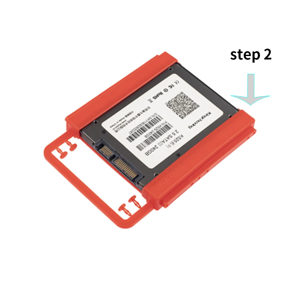 2,5 ''до 3,5'' дюймовый SSD HHD чехол жесткий диск крепление рукоятки пластиковый адаптер кронштейн для настольного ПК Kingchuxing