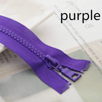 purple Meetee, 4 шт., 55 см, 90 см, 5#, резиновая длинная молния, открытый конец, сумки на молнии, пальто, пуховик, для шитья, украшения одежды, аксессуары для рукоделия, AP204 - Цвет: purple
