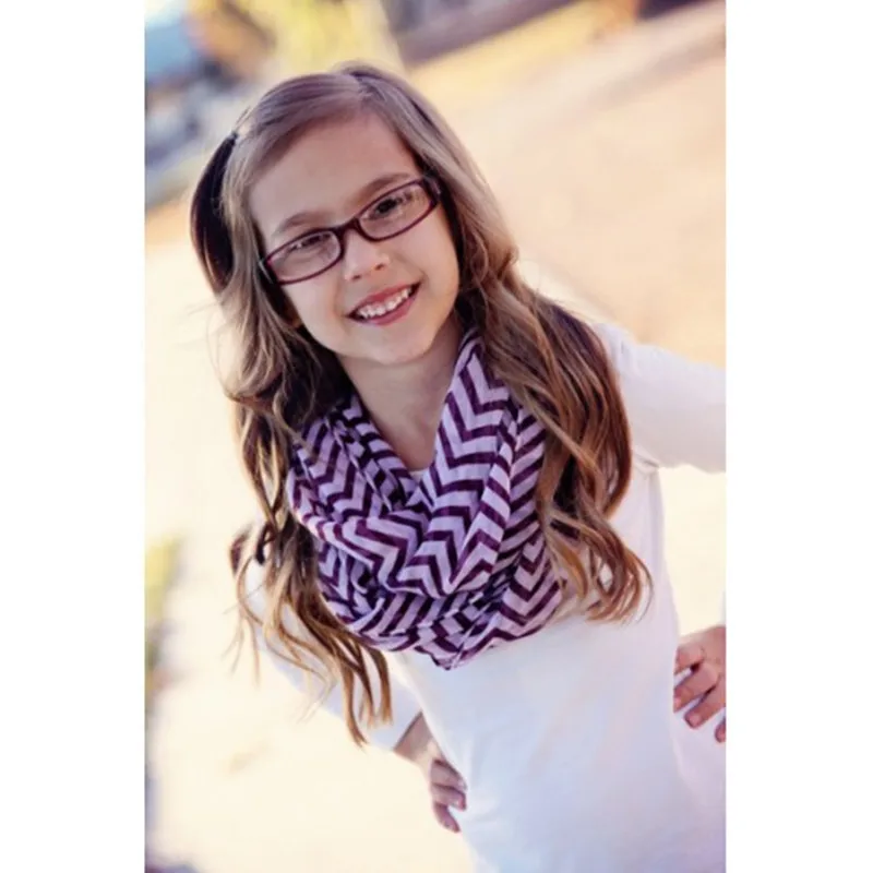 

Christmas Girl Boy Children Chevron Wave Print Scarf Circle Loop Kids Infinity Scarves Baby Accessories Children's Snood