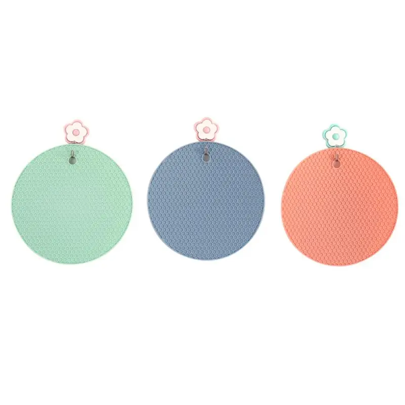 Круглый термостойкий силиконовый коврик 18 см подставки под чашки для напитков