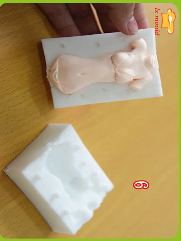 Двойная форма для сахара куклы тела силиконовые формы пищевых продуктов|mold dolls|mold