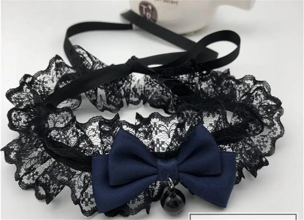 Милое колье в стиле Харадзюку ручной работы на шнуровке с колокольчиком и