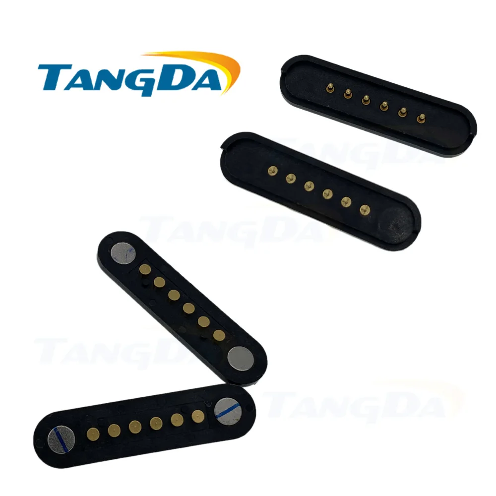 Контактный разъем pogo тестированный Магнитный 6 контактный pogopin 6p с