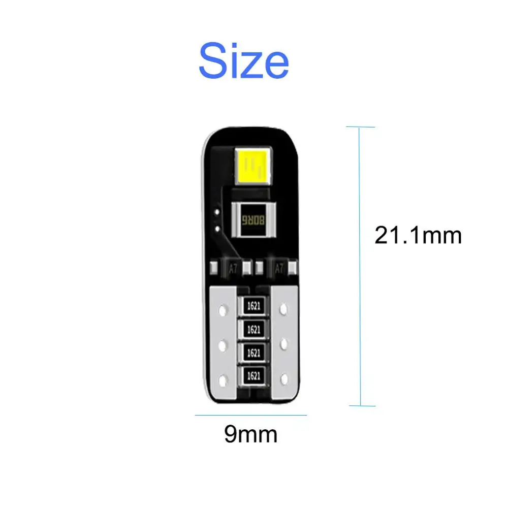 

10x LED T10 W5W Side Light Marker Dome Lamp5W5 194 For x5 e53 e70 X3 e83 X6 e34 Car Interior Reading Auto accessories Bulb nao