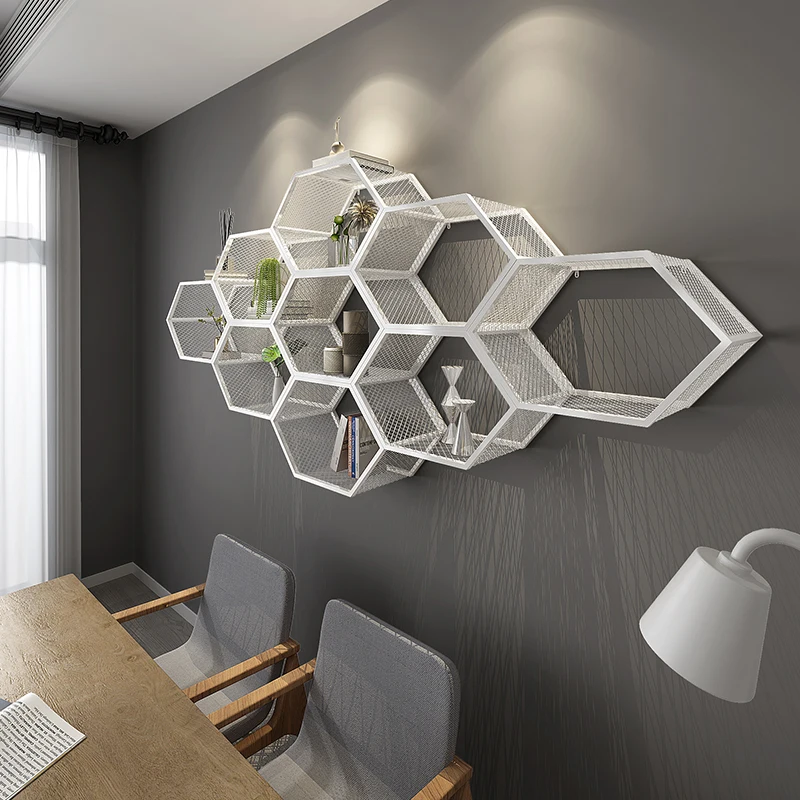 Железная настенная Золотая полка в скандинавском стиле | Дом и сад