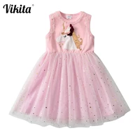kids unicorn dress for girls licorne appliqued tutu vestidos girl princess dresses elegant party costumes children clothing