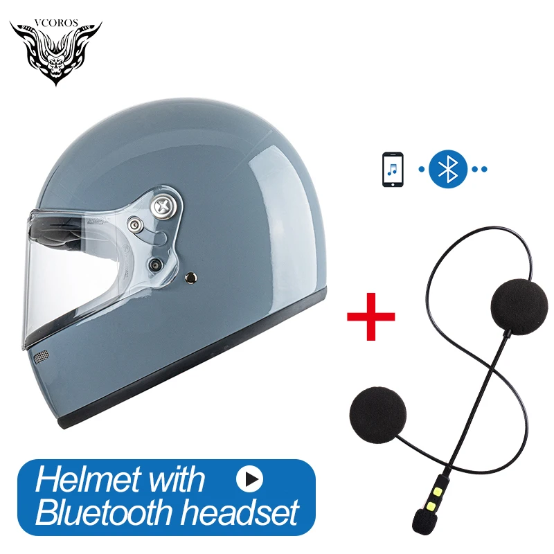 Vcoros A600 Полнолицевой мотоциклетный Bluetooth шлем с защитой от царапин козырек