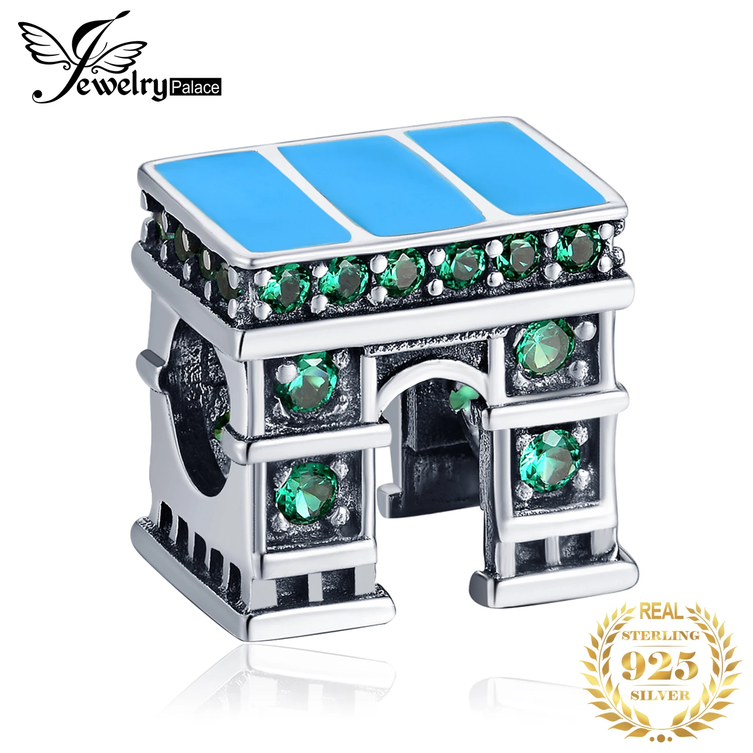 JewelryPalace зеленый кубический цирконий классический европейский архитектура