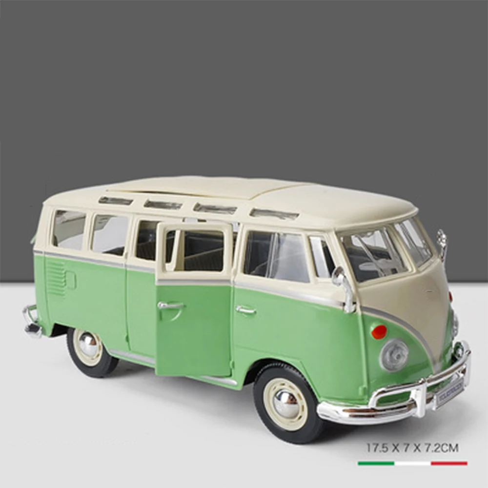Модель автобуса 1/24, Детская модель игрушечного автомобиля из сплава, коллекция украшений для подарка на день рождения от AliExpress RU&CIS NEW