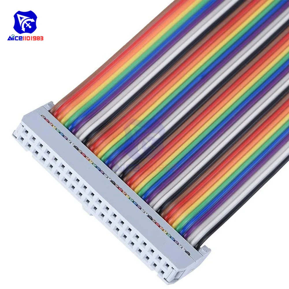 Diymore 20 см 40 контактов GPIO Радужный ленточный кабель для Raspberry Pi Модель B/Модель B + |