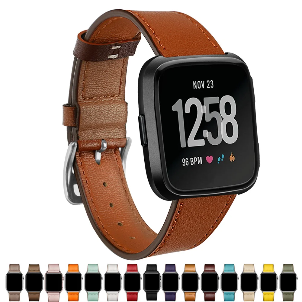 

Ремешок кожаный для Fitbit Versa /versa 2/versa lite, сменный Браслет для умных часов, аксессуары для наручных часов