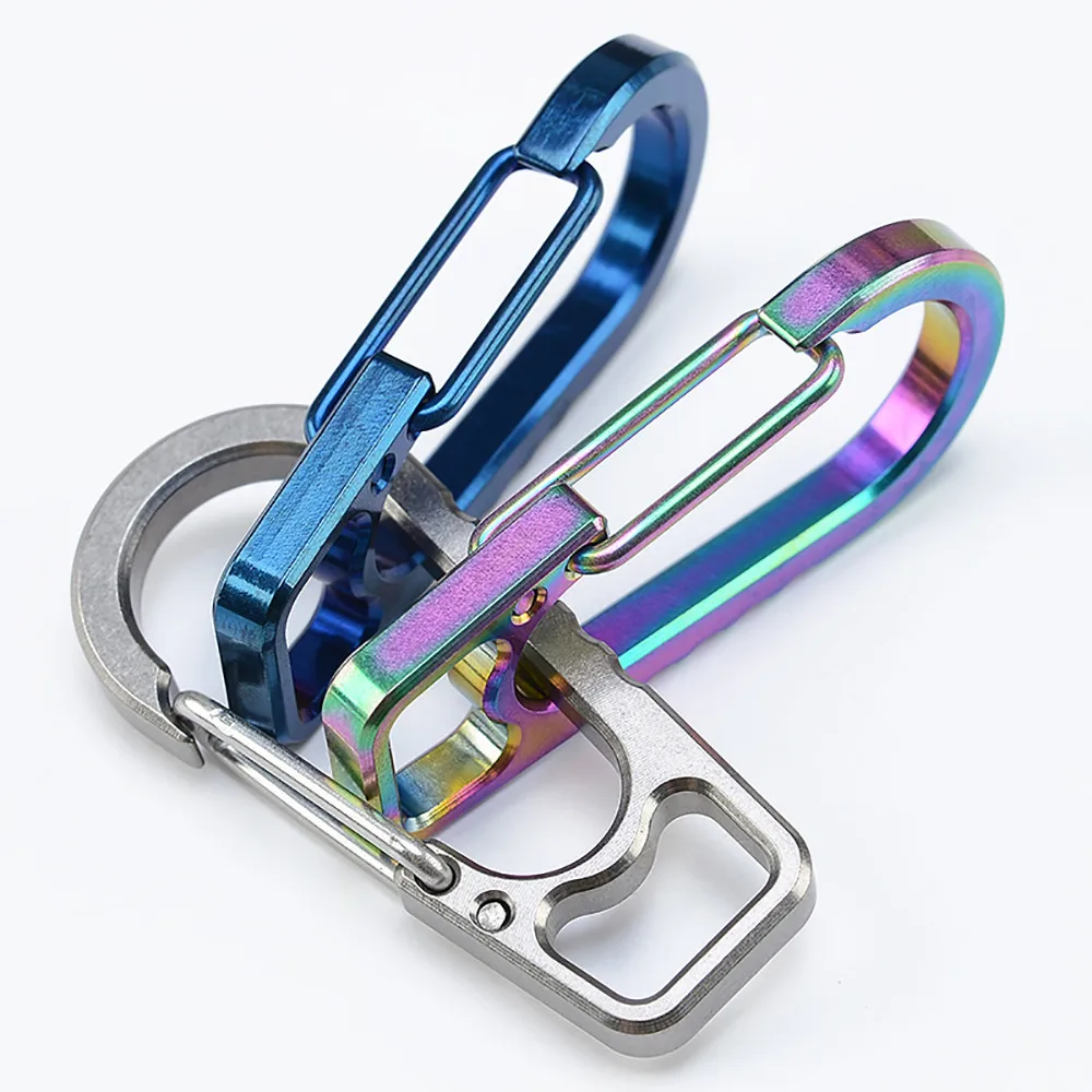 Карабин из титанового сплава мини брелок карабин средство для выживания на