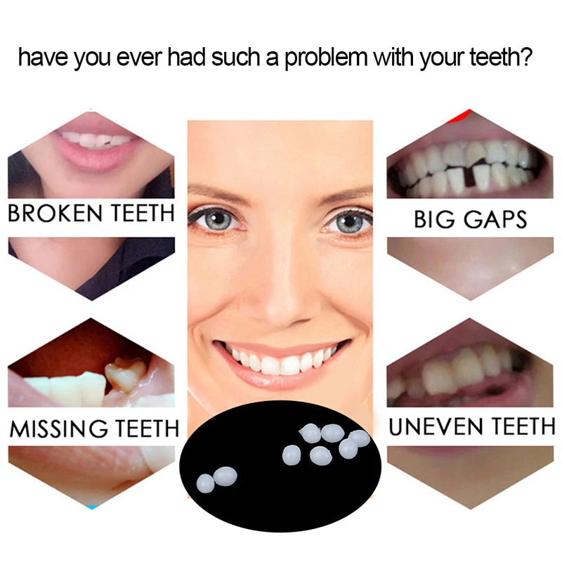 

10g Temporary Teeth Gap False Teeth Solid Glue Denture Adhesive Tooth Repair Oral Care Tools Kits Halloween Decoration