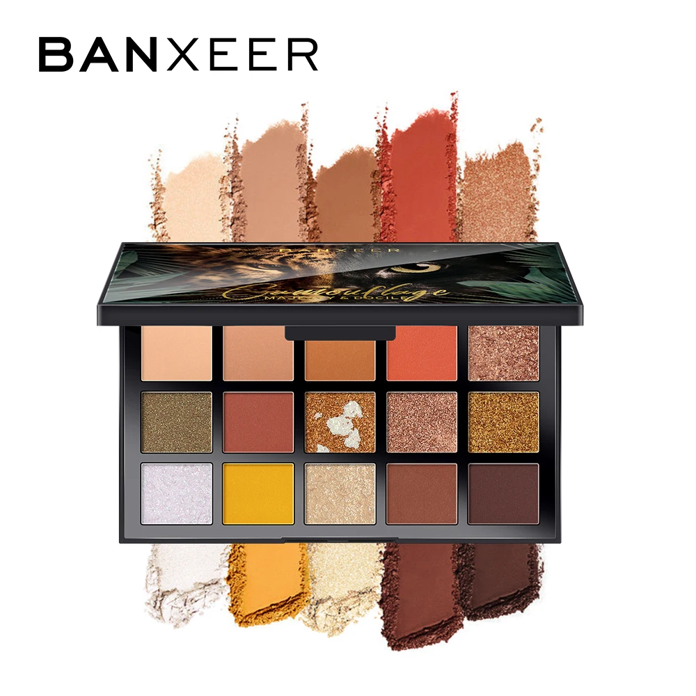 Banxeer тени для век Палитра телесный блеск матовые мерцающие дымчатые глаза Цвет