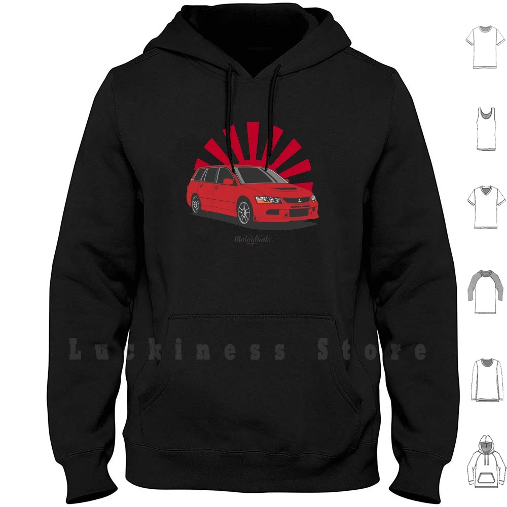 

Evo Ix Wagon Mr ( Red ) Hoodie Long Sleeve Mitsubishi Lancer Evolution Lancerevolution Evolutionix Evolution Ix Evoix