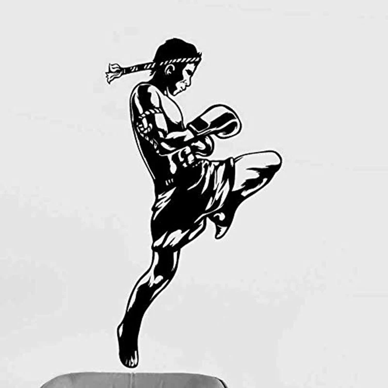 Спортивная Наклейка на стену спортзала украшения боксерские дизайн настенные