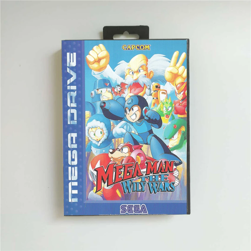 

Приставка для видеоигр Mega Man The игра «The Wily Wars»-чехол для ЕС в розничной упаковке, 16 бит, Игровая приставка MD для Sega Megadrive Genesis