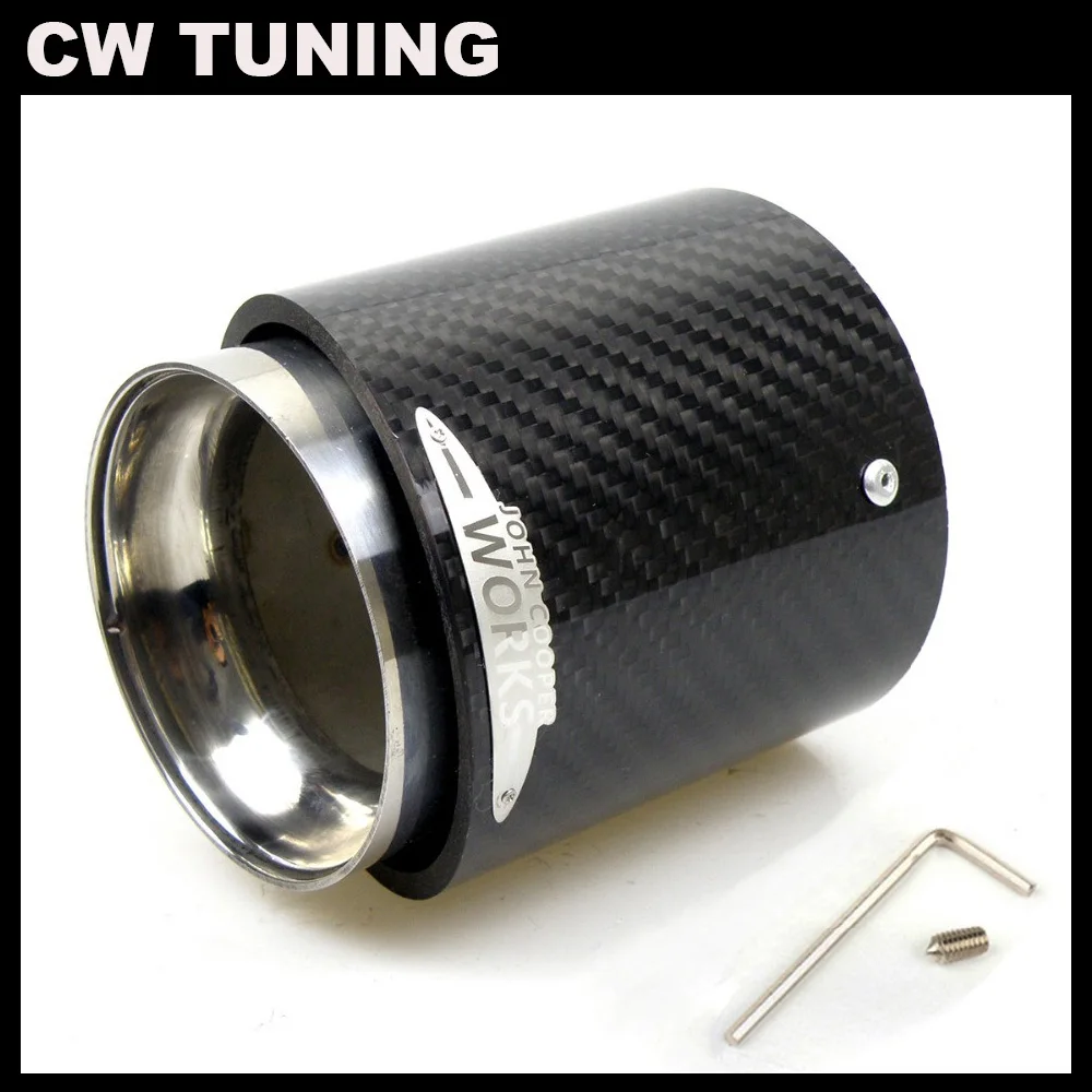 Цельнокроеное платье из натурального углеродного глушитель советы для MINI Cooper S JCW