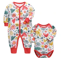 2pcslot newborn bodysuit baby babies bebes clothes long sleeve cotton printing infant clothing 0 24 months