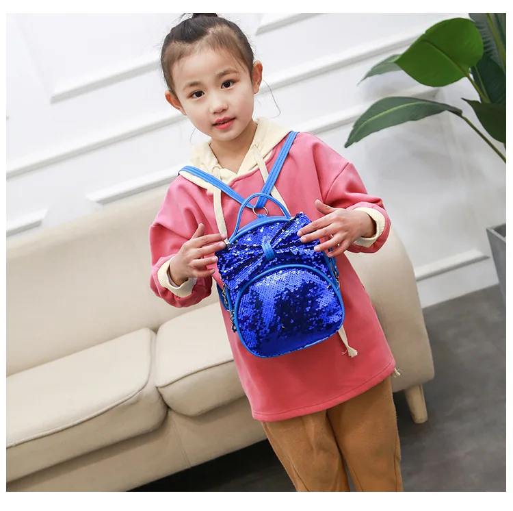 Детская сумка на плечо милый Модный повседневный дорожный рюкзак с блестками и