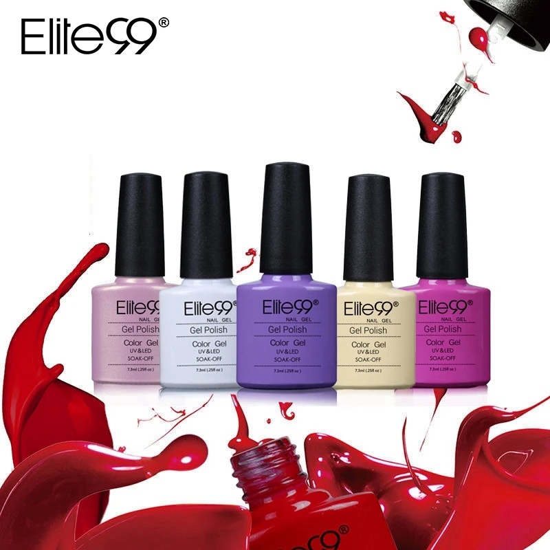 УФ гель для ногтей Elite99 отмачиваемый со светодиодной лампой долговечный Гель лак