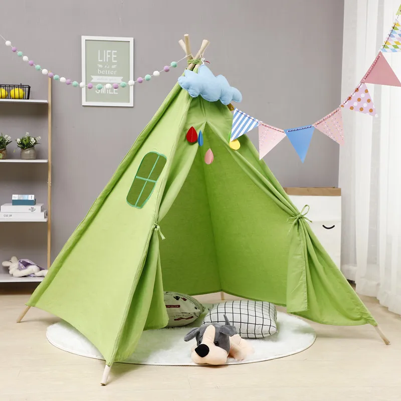 Детская портативная складная палатка Canva Tipi комнатная Игрушка Игровой Домик