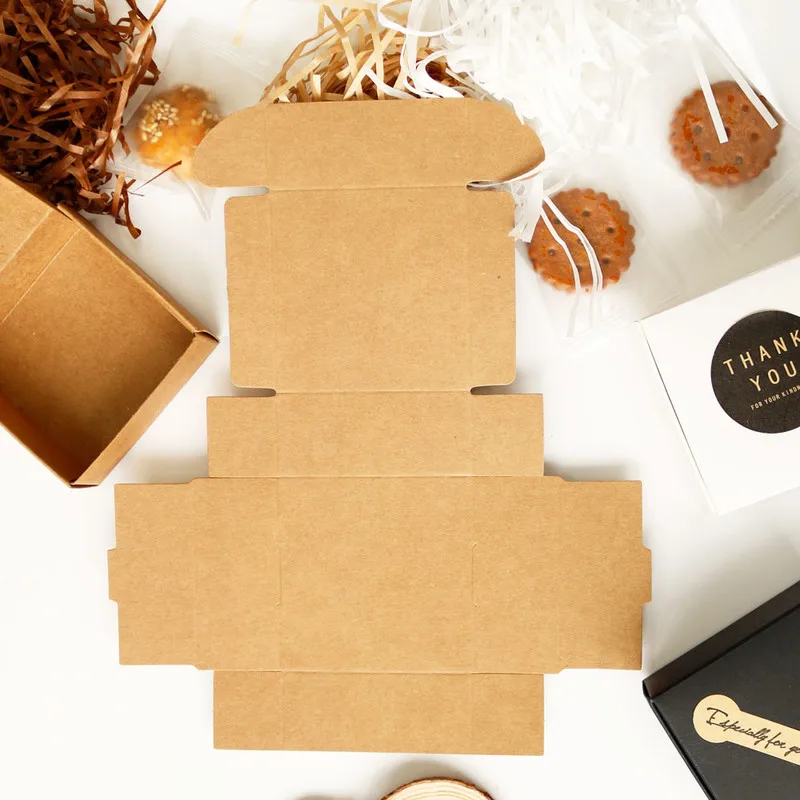 5 шт. коробки из крафт бумаги мыло ручной работы в коробке Свадебные вечеринки