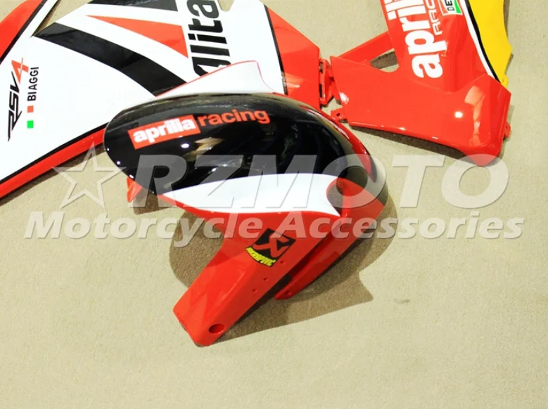 Preise Spritzguss Neue ABS Verkleidungen Kit Fit Für Aprilia RSV4 1000 2009-2014 09 10 11 12 13 14 Benutzerdefinierte Kostenloser Orange Weiß