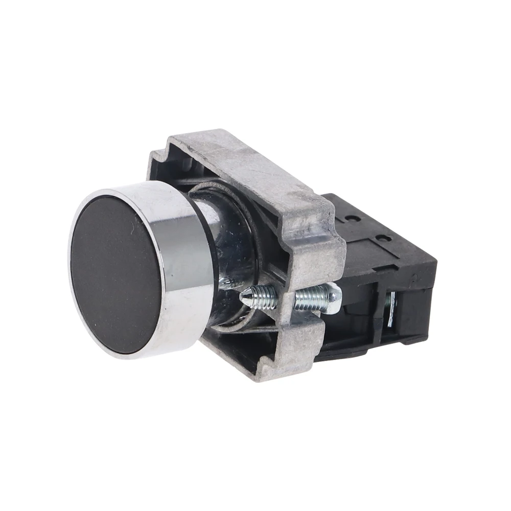 5 шт. 22 мм черный Мгновенный кнопочный переключатель Φ 1NO|switch switch|switch 22mmswitch 5pcs |