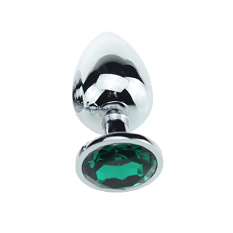 1pcs Crystal Anal Safe Plug Stainless Steel Medical Anal Beads Anus Tube Waterproof Adult Products Plug For Women