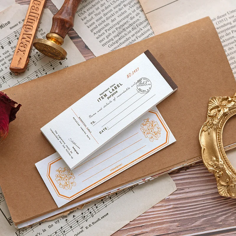 Стикеры для заметок в ретро стиле простые бумажные стикеры 50 листов дневник