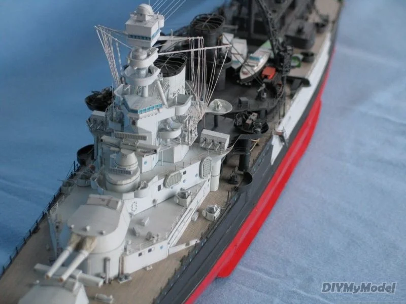 DIYMyModeI-battleship brit&aacute;nico Repulse Bay, manualidades artesanales, Kit de modelo de papel, rompecabezas de juguete, regalo, utillaje de pel&iacute;cula-3