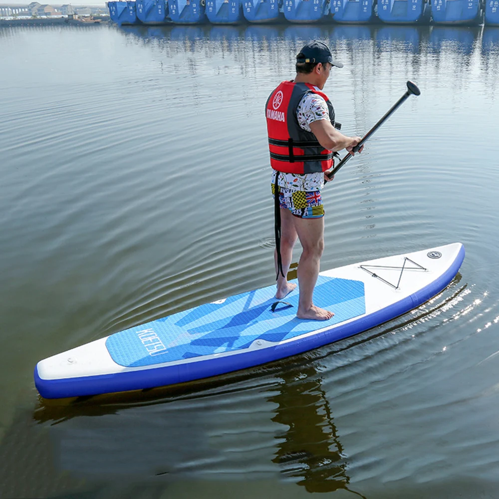 

Inflatable Stand Up Paddle Board Surfboard with Accessory Carry Bag Inflatable Board Non-slip Deck Paddle Board