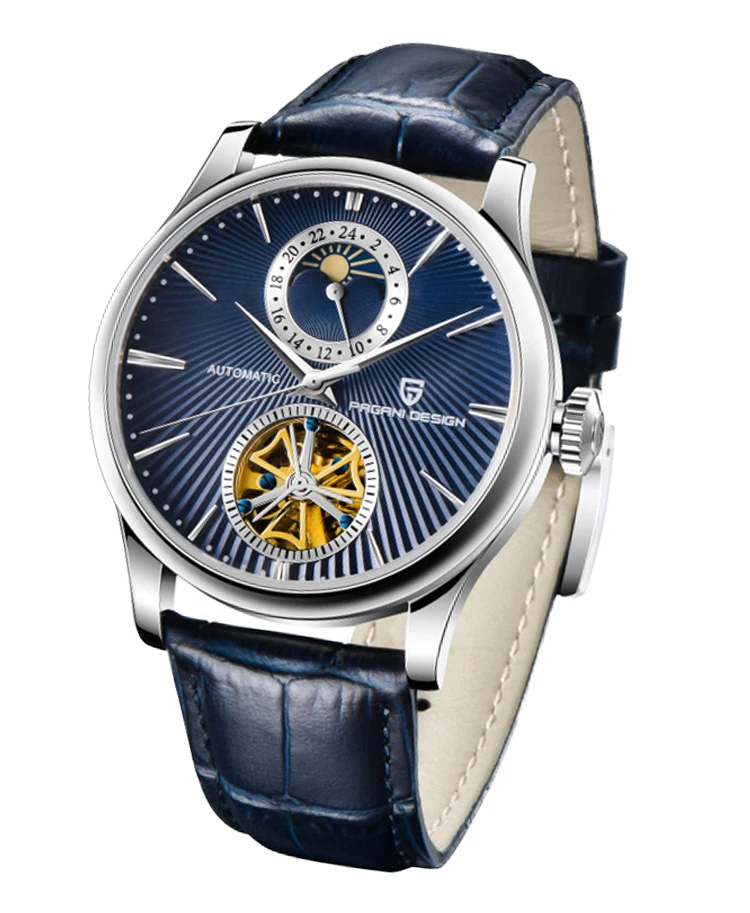 Новые дизайнерские часы PAGANI мужские автоматические с скелетом