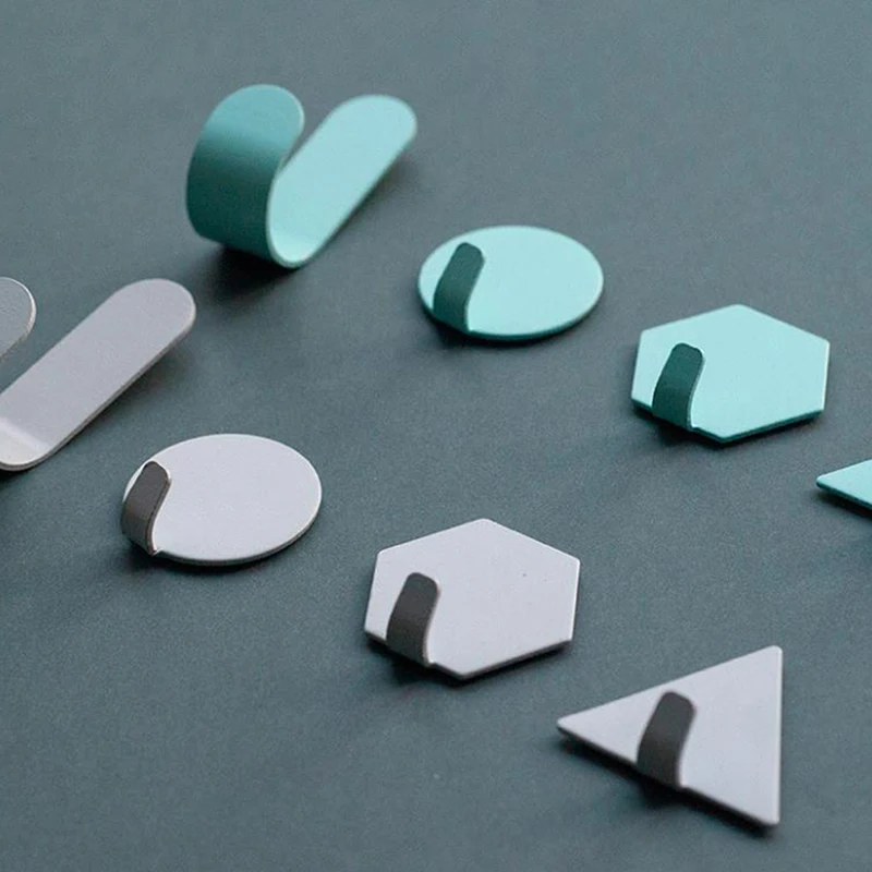 4 шт Мини двери сильные липкие крючки для ванной пробивая дверь без следов гвоздь