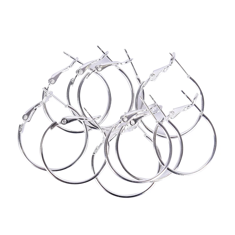 10 шт./лот 3 размера большие круглые серьги-кольца набор для женщин Простые серьги
