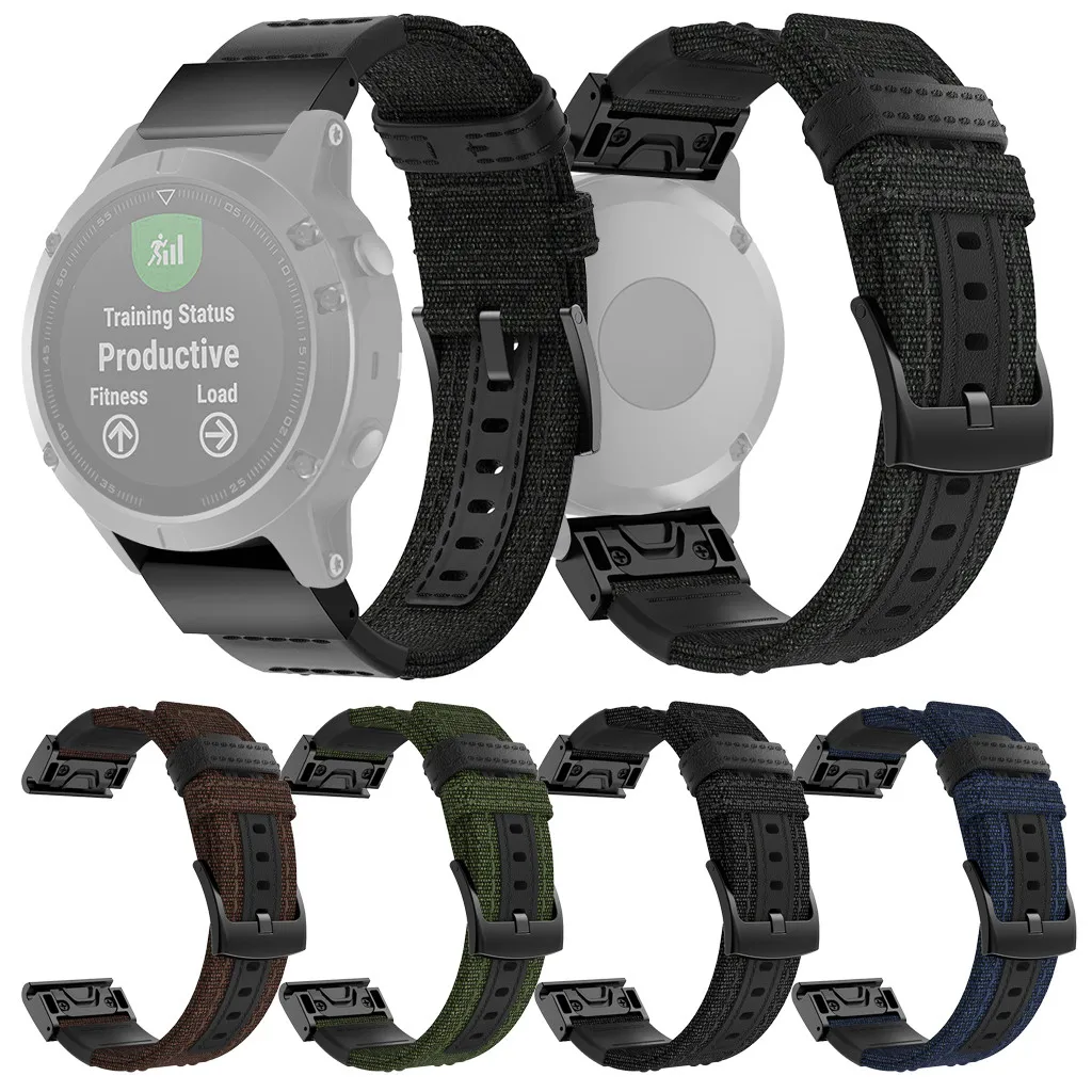 160 мм 220 ремешок для часов Garmin Fenix 5/5 Plus/Forerunner 935 Смарт часы Тканые нейлоновые Sweatproof