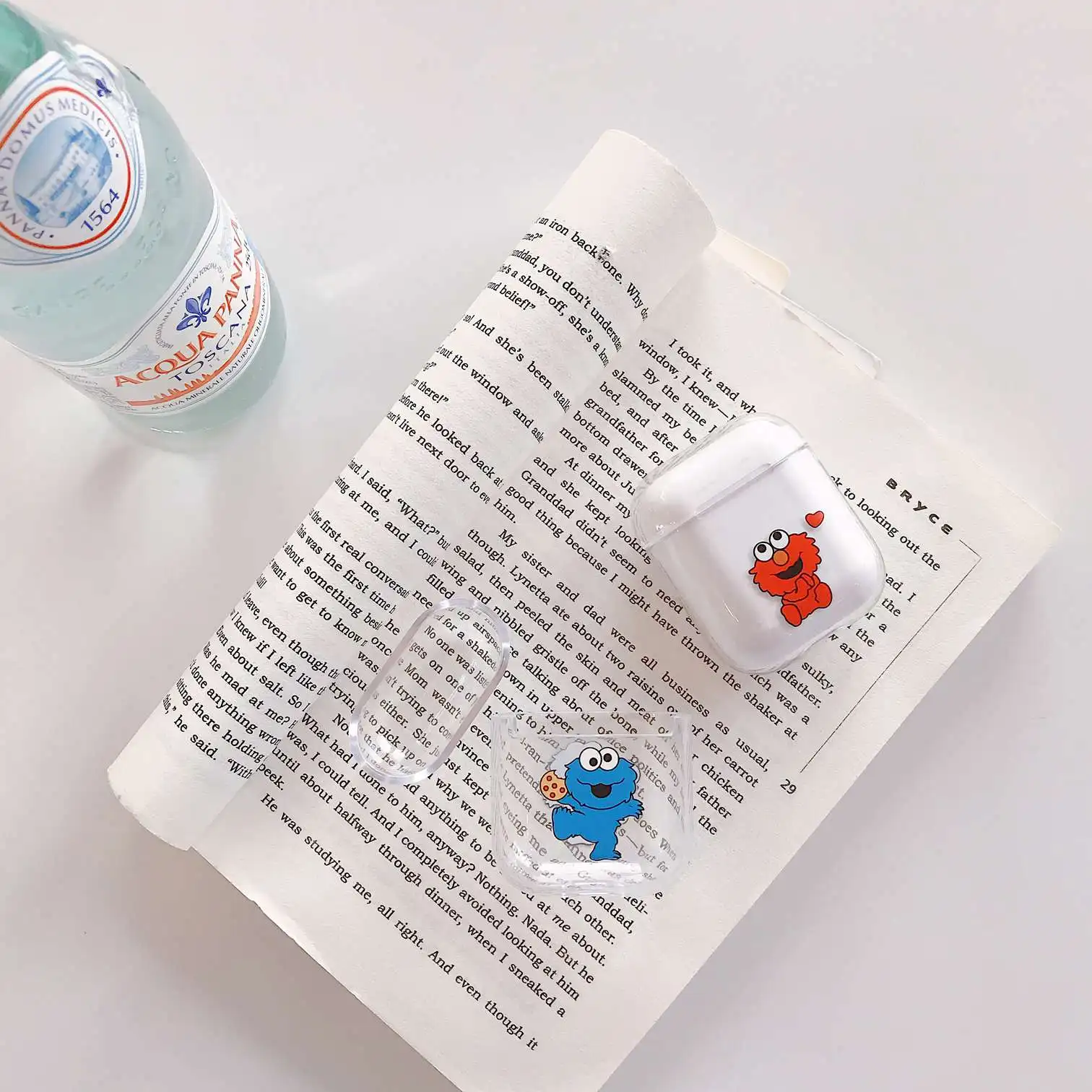 Чехол для Apple AirPods с рисунком из мультфильма, прозрачный жесткий защитный чехол, беспроводной чехол для наушников, милый чехол для Airpods 2, прозрачный чехол, fundas