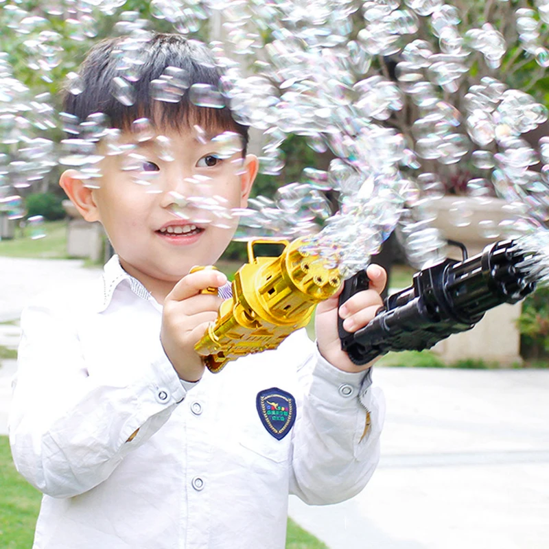 

Kids Super Bubble Machine Toys Summer Soap Water Bubble Machine 2-in-1 Electric Bubble Machine Outdoor Toys For Children