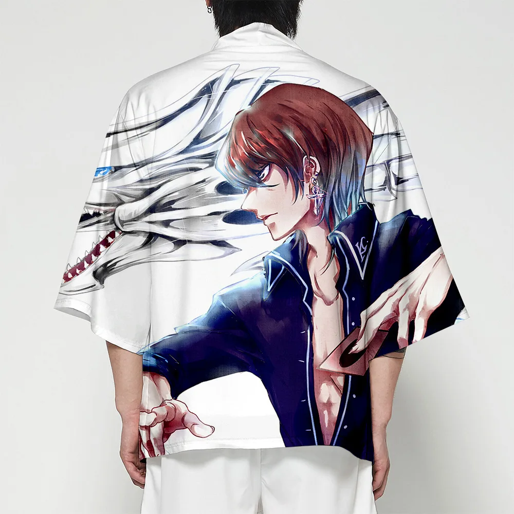 

Yugioh Anime Yu Gi Oh Japanese Kimono Cardigan Haori Men Women Samurai Costume Shirt Traditional Style Yukata Clothing