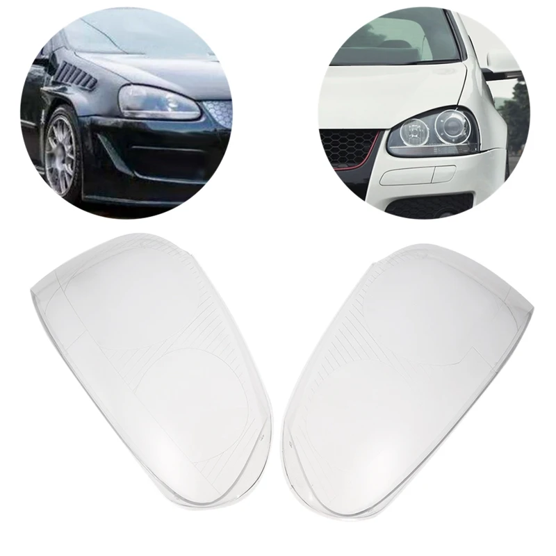 Clear Right/Left Car Housing Headlight Lens head light Lense Shell Cover Lamp Assembly For V w Golf Mk5 2005-2009 Accessorie | Автомобили