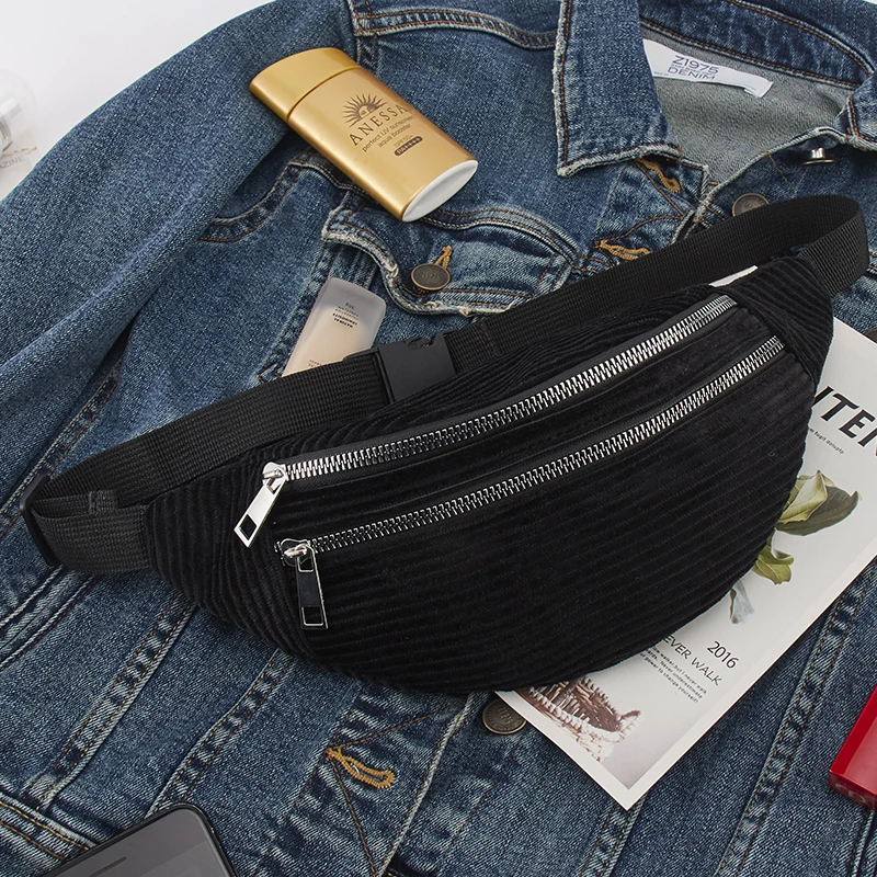 Поясная Сумка для женщин дизайнерский брендовый роскошный вельветовый кошелек