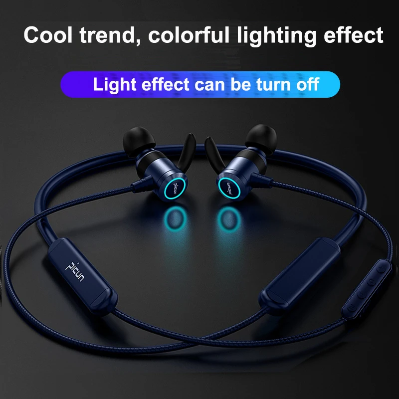 Новейшие спортивные bluetooth беспроводные наушники IPX7 гарнитура RGB светодиодный 7