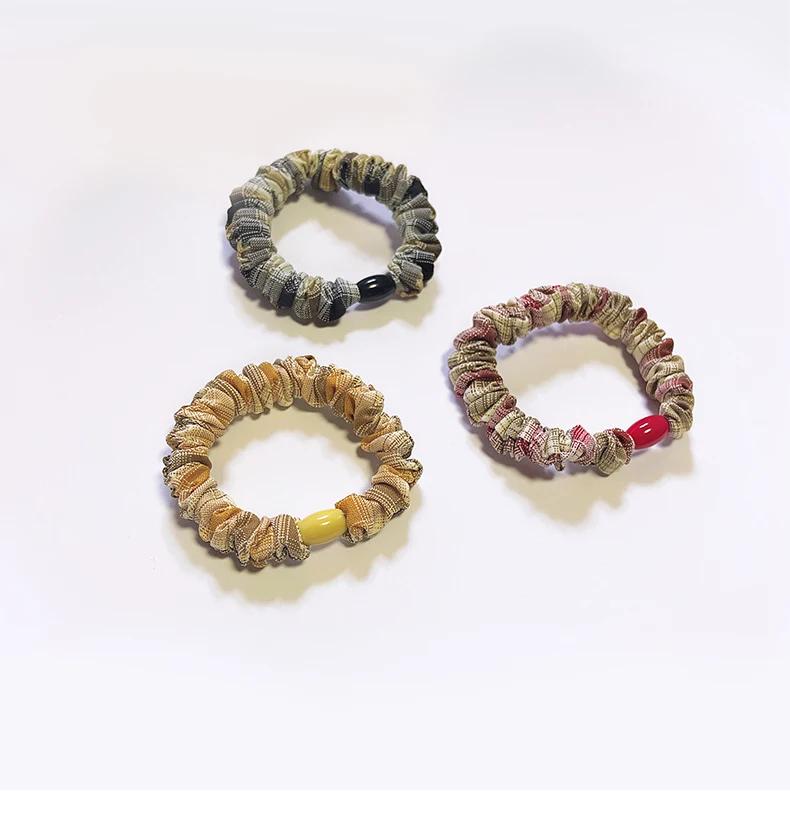 

High sense head rope rubber band female hair rope thick hair ring summer simple Korean rubber ring small leather case ins wind