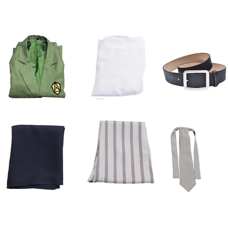 

2020 Anime Beastars Costume Deer Louis Suit Set Shirt Vest Pants Tie Wolf Legoshi Mask School Uniform Halloween Cosplay Props